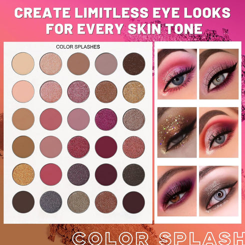 UCANBE 86 Colors Eyeshadow Makeup Palette + 15 Brushes Set - Highly Pigmented Long Lasting Makeup Kit