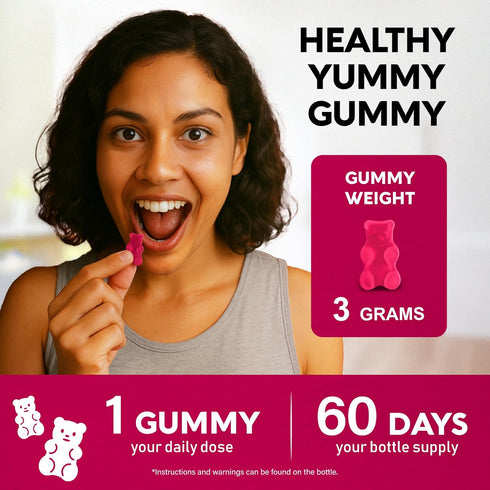 Gummies B12, B1, B2, B3, B5, B6, B7 B9 60 Gummies 2 Vitamin B-Complex for Women & Men - Vitamin & - B Complex