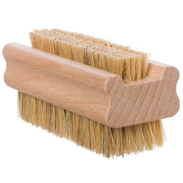 Redecker Natural Pig Bristle Nail Brush, Untreated Beechwood Handle, 3-3/4-Inches