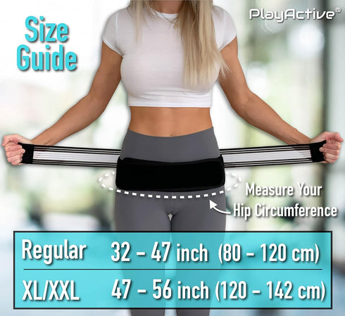 Sacroiliac SI Joint Hip Belt - Lower Back Support Brace for Men and Women - Pelvic Support Belt for Pain Relief