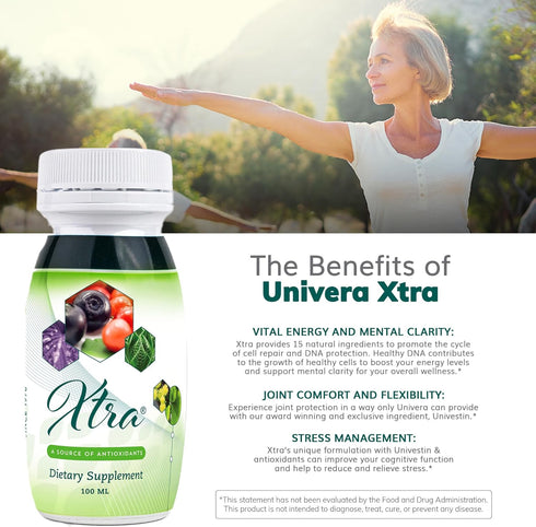 Univera Xtra Minis Multimineral Fruit Complex with 15 Natural Ingredients for Stress Management, Focus, Clarity, Joint