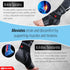 Ankle Compression Sleeve with Strap for Women, Men, Plantar Fasciitis Relief, Achilles Tendonitis, Black M