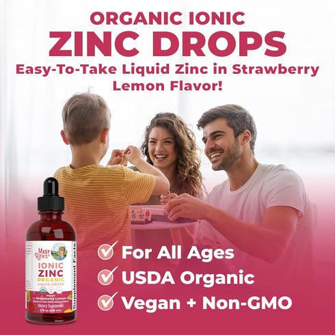 MaryRuth Organics Strawberry Lemon Ionic Zinc, 4 FZ
