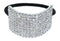 Rhinestone Ponytail Holder by Crystal Avenue, Silvertone with Sparkling Crystals