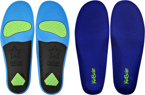 KidSole Children's Memory Foam Arch Support Insole Starry Shield for Comfort, Cushion & Arch Support (24 CM) Kids Size