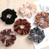 IVARYSS Scrunchies for Women, 12 Pcs Neutral Velvet Hair Bands, Classic Thick Scrunchy Ties, Hair Accessories