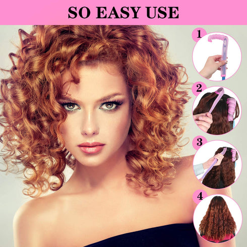 Wave Curlers Kit for Hair Supplies - 42 Spiral Curling Rods, No Heat Hair Styling