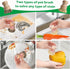 Set 5 Packs 4 Bamboo Dish Brush - Natural Wooden Kitchen Brush, Dish Scrubbers with One Replacement Head, Cleaning