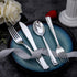 Liacere 200Pcs Silver Plastic Cutlery - 100 Forks, 50 Spoons, 50 Knives, Disposable Silverware for Parties