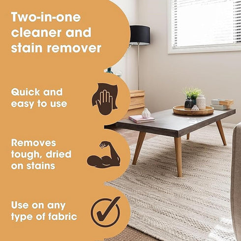 Furniture Clinic Carpet & Upholstery Cleaner | Deep Cleaning Spot & Stain Remover Spray | 17 Oz