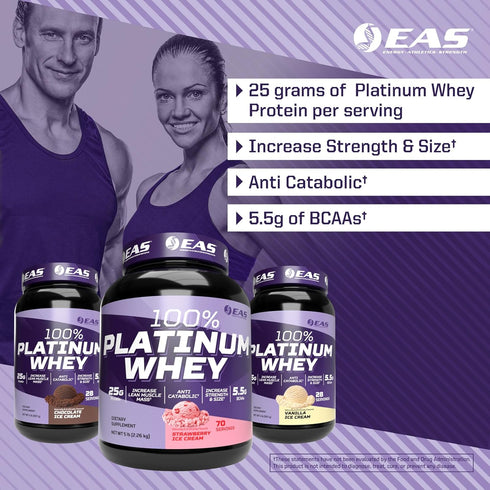 Experimental and Applied Sciences 100% Platinum Whey Protein | 3 Ultra-Platinum Whey Proteins | 25g Protein, 2 Pound