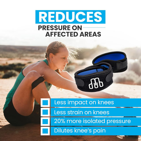 Stabilizing Patella Knee Strap | Knee Brace for Running, Cycling, Hiking, Sports | Knee Pain Relief and Support Brace