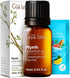 Set Set 2x0.34 oz Myrrh Oil for Skin & Sandalwood Essential Oils for Diffuser - Aromatherapy Grade Essential Oils - fl