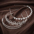 Tatuo 6 Pcs Crystal Headband Crown for Bridesmaids, Faux Pearl Rhinestones Tiara for Wedding Party