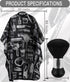 Professional Hair Cutting Cape with Neck Duster Brush, Salon Barber Cape, Hairdressing Accessories (Floral Print)