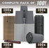 SPRINGPACK 100 Pack 12 oz 100% - Disposable Coffee Cups To Go with Lids Sleeves and Straws Biodegradable & Compostable
