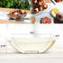 Posh Setting Plastic Serving Bowls, Large Gold Glitter Snack Bowls for Parties, Square Disposable Salad Bowl, Heavy