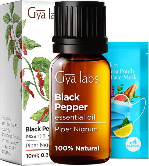 Set Set 2x0.34 oz Chili & Black Pepper Essential Oil - Aromatherapy Grade Essential Oils - fl - Gya Labs