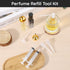 Segbeauty Perfume Refill Pump Tools, 8pcs Perfume Dispenser Transfer Tools Kit, Include 2 Metal Funnel for Refill, 2 Clear Pump and Dropper, 5ml Plastic Perfume Syringe Extractor for Liquid Cologne