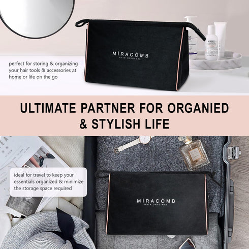 Multi-Purpose Velvet Storage Bag, Hair Tool Organizer & Travel Case for Hypersonic, Dyson Airwrap & Shark FlexStyle
