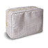 Waterproof Large Makeup Bag Pouch, Checkered Nylon Toiletry Storage Bag for Women, Big Organizer for Sport Work