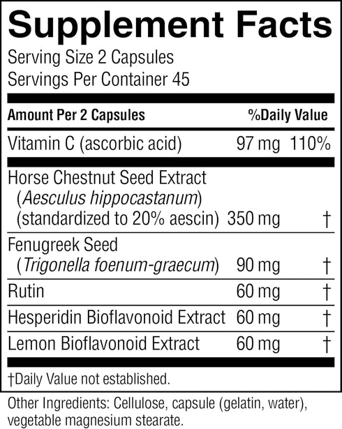 Nature's Sunshine Vari-Gone, 90 Capsules, Varicose Vein Supplements for Circulation Support