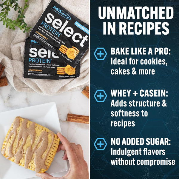 PEScience Select Low Carb Protein Powder, Snickerdoodle Flavor, 5 Serving, Keto Friendly, Gluten Free