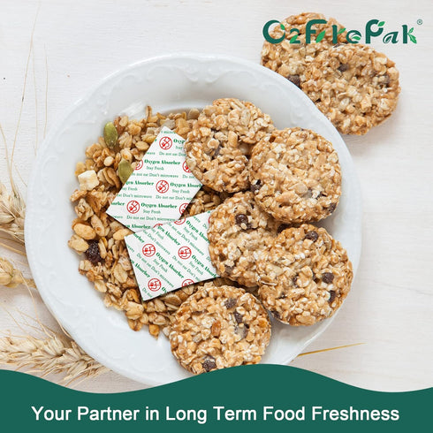 O2frepak 20CC (200-Pack) Food Grade Oxygen Absorbers for Homemade Jerky and Long Term Food Storage