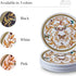 SILVER SPOONS 10 PC Heavy Duty Disposable Dinner Set, White and Gold Plastic Plates for Party, 9" Fine China Look