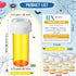 RimCereal 50 Set 50 50 Serve(8 Nursing Graduation Party Supplies Empty Pill Bottles with Caps Plastic Medicine