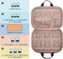 Travel-Friendly Black Pill Organizer for Medication - Durable Storage Bag