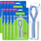 Floss Threaders for Braces, Bridges, and Implants - 400 Count (Pack of 8)