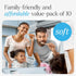 Bamboo Toothbrushes 10 Pack, Eco-Friendly, Biodegradable & Compostable Natural Wooden Toothbrush