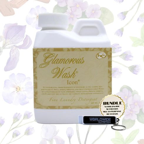 Tyler Glamorous Wash Icon Scent Laundry Liquid Detergent, Luxury, 4 oz, 112-gram Container, Key Chain