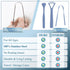 MasterMedi Tongue Cleaner Dental Kit - Surgical Grade Stainless Steel Tongue Scraper Brush - Family Pack (4 pcs) to