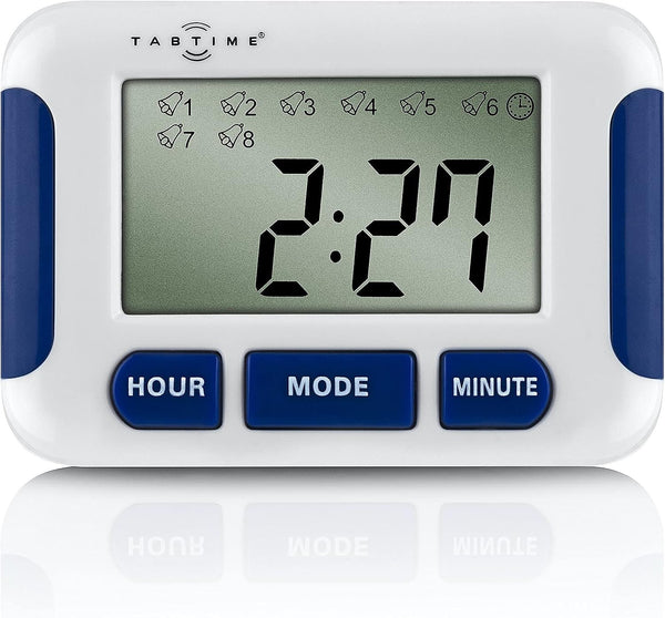 Pill Reminder with 8 Alarms per Day, Medication Tracker, Pill Timer, Essential Gadget for Parkinson's Patients