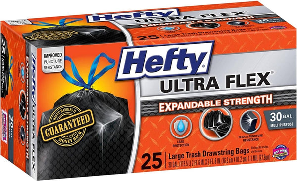 HEFTY BAG 30GAL 25CTFLEX