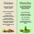 Fit & Lean Cacao Matcha Green Tea Powder – Organic, Japanese Ceremonial Grade, Superfood, Antioxidants, Energy, Mood,