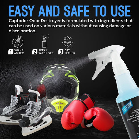 Sports Odor Destroyer Spray, 16.9oz, Odor Eliminator & Deodorizer for Sports Gear