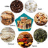 300 Pcs Mylar Bags for Food Storage, 6x9 Mylar Bags with Window, Resealable Smell Proof Bags for Freeze Dried Candy