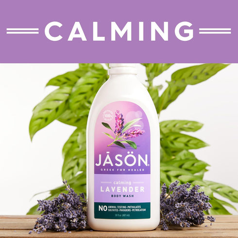 JASON Lavender Calming Body Wash, Gentle Feeling Clean, 30 Fluid Ounces