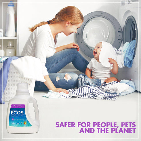 Earth Friendly Products Ecos Laundry, Lavender, 100 Count