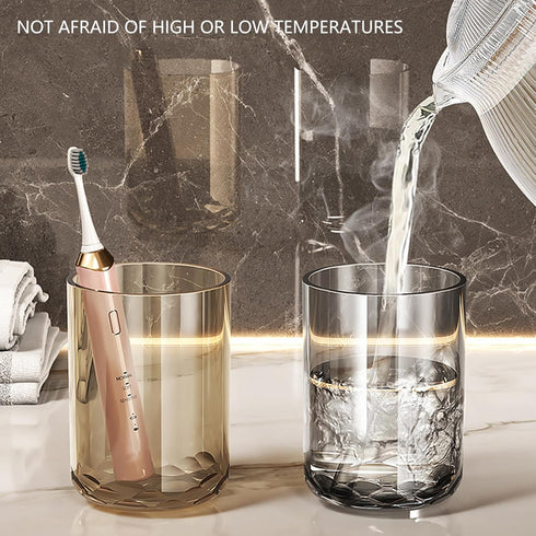 Ywmsfl Friendly Portable Mouthwashs Cup Durables Spill Lid Ideal for Hiking Outdoor Adventur Lightweigh Mouthwashs Cup