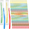 Tioncy 500 Pieces Bulk Disposable Toothbrushes - Individually Wrapped Soft Bristle Travel Manual Toothbrushes