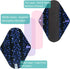 Leekalos Reusable Bamboo Cloth Pads, Light Incontinence Pads - Pack of 6 with 1 Small Wet Bag