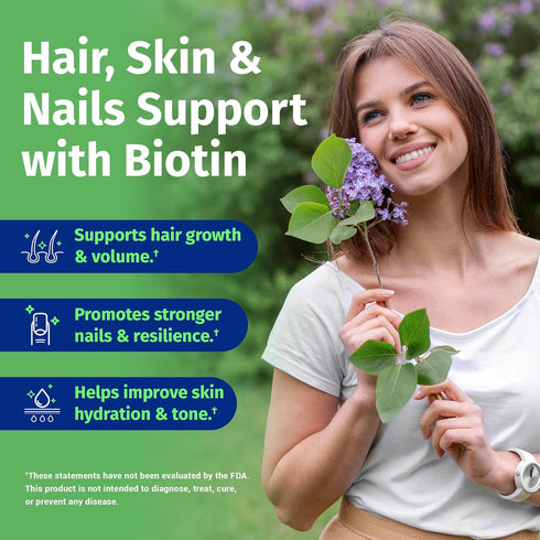 1 Body Hair Skin and Nails Vitamins with Biotin – 60 Vegan Capsules – 26 Vitamins, Minerals and Herbal Extracts