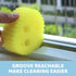 Functional Sponge Scrubber Set - Daddy Mommy Daily Scrub Sponge, 2 Animal Patterns, Scratch Free, 2ct
