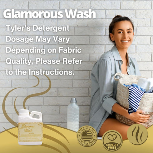 Worldwide Nutrition Bundle: Tyler Glamorous Wash Fine Laundry Liquid Detergent, 4 oz, 112-gram Container
