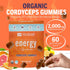 Mushie 100% Gummies 2000mg Immune 60 Count Organic Cordyceps Mushroom - Cordyceps Militaris Nootropic for Energy