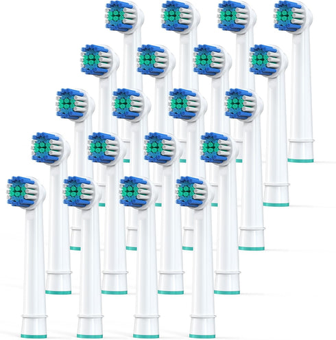 Replacement Toothbrush Heads Compatible with Oral-B Braun, Pack of 20 for Oral-B 7000/Pro 1000/9600/500/3000/8000